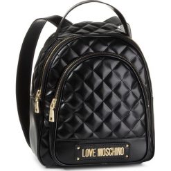 Plecak LOVE MOSCHINO - JC4206PP08KA0000 Nero. Czarne plecaki damskie Love Moschino, bez wzorów, ze skóry ekologicznej, eleganckie. Za 999,00 zł.