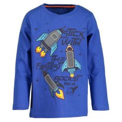 Blue Seven Koszulka Chłopięca Z Rakietami 92 Ciemnoniebieski. Niebieskie t-shirty chłopięce Blue Seven, bez wzorów, bez rękawów. Za 49,00 zł.