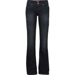 Dżinsy "authentik-stretch" BOOTCUT bonprix czarny. Czarne jeansy damskie bonprix. Za 109,99 zł.