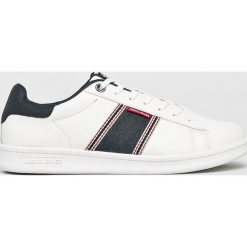 Jack & Jones - Buty. Białe sneakersy męskie Jack & Jones, z okrągłym noskiem, na sznurówki. W wyprzedaży za 139,90 zł.