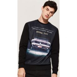 Bluza z nadrukiem - Czarny. Czarne bejsbolówki męskie House, l, z nadrukiem. Za 69,99 zł.
