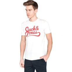 Jack & Jones Traffic Koszulka Biały. Białe podkoszulki męskie Jack & Jones, xl, z nadrukiem, z bawełny, z krótkim rękawem. Za 57,95 zł.