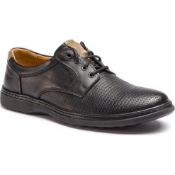 Półbuty KRISBUT - 5077P-8-9 Czarny. Czarne półbuty męskie marki Krisbut, na co dzień, bez wzorów, ze skóry, eleganckie, bez zapięcia. Za 259,00 zł.