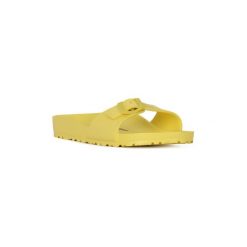 Klapki Birkenstock MADRID EVA. Żółte klapki damskie Birkenstock, bez wzorów, bez obcasa. Za 164,50 zł.