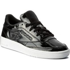 Buty Reebok - Club C 85 Patent BS9777 Black/White. Czarne półbuty damskie Reebok, ze skóry. W wyprzedaży za 269,00 zł.