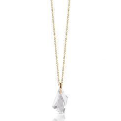 RABAT Złoty Wisiorek - złoto żółte 375, Swarovski. Żółte łańcuszki męskie marki W.KRUK, długie, srebrne. W wyprzedaży za 89,00 zł.