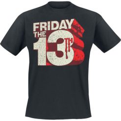 T-shirty męskie z nadrukiem: Friday The 13th Block Logo T-Shirt czarny