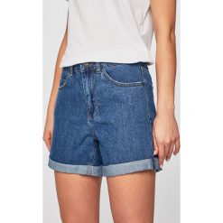 Vero Moda - Szorty. Niebieskie szorty damskie Vero Moda, s, bez wzorów, z jeansu, casualowe, z podwyższonym stanem. Za 89,90 zł.