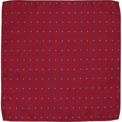 Elegancka, Męska Poszetka - ALTIES - Czerwień w Groszki POSZALTTANIA0142. Czerwone poszetki męskie Alties, w grochy, z materiału, eleganckie. Za 16,90 zł.