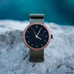 Zegarki męskie: drewniany zegarek męski new hoop 43 mm n058
