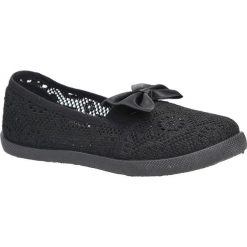 Czarne baleriny slip on ażurowe z kokardą casu cb-s151. Czarne baleriny dziewczęce Casu, bez wzorów, bez obcasa. Za 29,99 zł.