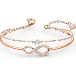 Swarovski - Bransoletka Infinity. Żółte bransoletki damskie Swarovski, z materiału, z kryształem, metalowe. Za 379,90 zł.