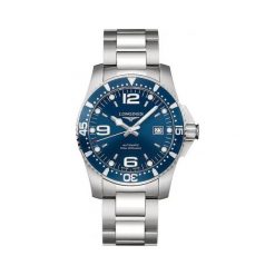 LONGINES HYDROCONQUEST L3.742.4.96.6. Niebieskie zegarki męskie marki LONGINES, ze stali. Za 4460,00 zł.