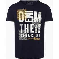 Tom Tailor Denim - T-shirt męski, niebieski. Niebieskie t-shirty męskie TOM TAILOR DENIM, m, z nadrukiem, z denimu, bez kołnierzyka. Za 69,95 zł.