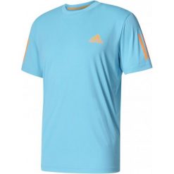 Adidas Koszulka Club Tee Samba Blue /Glow Orange L. Pomarańczowe koszulki sportowe męskie marki Adidas, s, tenisowe, climacool (adidas). W wyprzedaży za 129,00 zł.