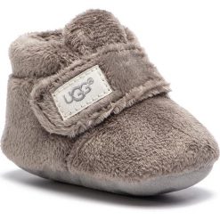 Kapcie UGG - I Bixbee And Lovely 1094823I Inf/Chrc. Szare sandały chłopięce Ugg, z materiału, bez zapięcia. Za 289,00 zł.
