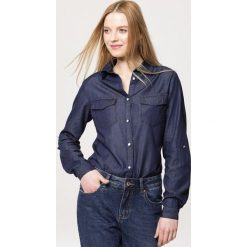 Granatowa Koszula Dote. Niebieskie bluzki damskie Born2be, s. Za 69,99 zł.
