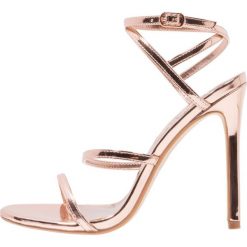 Rzymianki damskie: Office HALO Sandały na obcasie rose gold mirror
