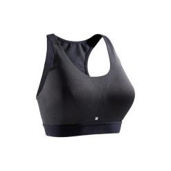 Stanik fitness cardio 500. Czarne biustonosze sportowe damskie marki DOMYOS, xl, z elastanu. Za 49,99 zł.