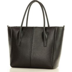 Torebka skórzana shopper big marco mazzini - czarny. Czarne torby damskie na zakupy MAZZINI, w paski, ze skóry, bez dodatków. W wyprzedaży za 329,00 zł.