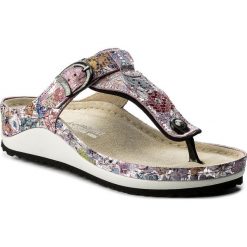 Klapki damskie: Japonki BERKEMANN – Mila 01351 Silber/Blau 217