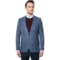 Marynarka sarum niebieski regular fit. Niebieskie marynarki męskie Recman, m, bez wzorów. Za 399,99 zł.