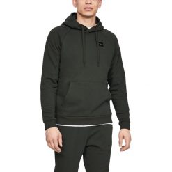 Under Armour Rival Bluza Zielony. Zielone bluzy męskie Under Armour, s, z nadrukiem, z bawełny, bez kołnierzyka, bez rękawów, bez kaptura. Za 240,95 zł.