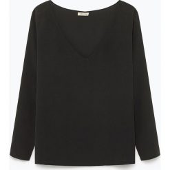 Jedwabna bluzka w kolorze ciemnoszarym. Szare koszulki damskie American Vintage, s, bez wzorów, z jedwabiu, bez kołnierzyka, z długim rękawem. W wyprzedaży za 285,95 zł.