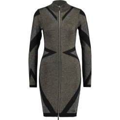 Sukienki dzianinowe: Karen Millen SASSY ZIP THROUGH DRESS Sukienka dzianinowa gold