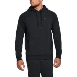 Under Armour Rival Fleece Po Hoodie 1320736-001 bluzy męskie czarne M. Czarne bluzy męskie Under Armour, m, bez wzorów, z bawełny, sportowe, z kapturem, bez rękawów, z kapturem. W wyprzedaży za 179,99 zł.
