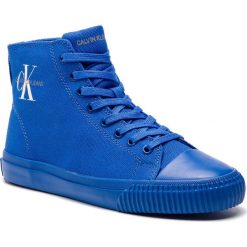 Trampki CALVIN KLEIN JEANS - Idelle R7800 Nautical Blue. Niebieskie półbuty damskie Calvin Klein Jeans, bez wzorów, z jeansu, bez zapięcia. W wyprzedaży za 219,00 zł.