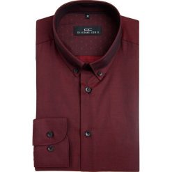 Koszula SIMONE10D KDAS000088. Czerwone koszule męskie Giacomo Conti, m, bez wzorów, z bawełny, button down, bez rękawów. Za 199,00 zł.