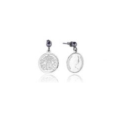 Royal Coin Earrings in Silver. Szare kolczyki damskie marki Joccos design, srebrne. Za 110,00 zł.