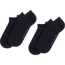 Zestaw 2 par niskich skarpet męskich TOMMY HILFIGER - 342023001 r.39/42 Dark Navy 322. Niebieskie skarpetki męskie z elastanu. Za 39,99 zł.