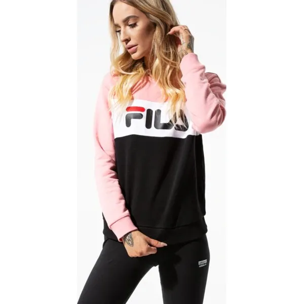 Fila Bluza Leah Crew Sweat , różowy, rozmiar L. Różowe bluzy damskie Fila, s, bez wzorów, z bawełny, bez rękawów, bez kaptura. W wyprzedaży za 199,99 zł.
