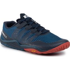 Buty MERRELL - Trail Glove 5 J62285 Sailor Blue. Niebieskie buty sportowe męskie Merrell, z tworzywa sztucznego, bez zapięcia, do biegania. Za 399,00 zł.