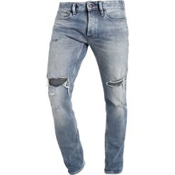 Jeansy męskie: Denham RAZOR Jeansy Slim Fit destroyed denim