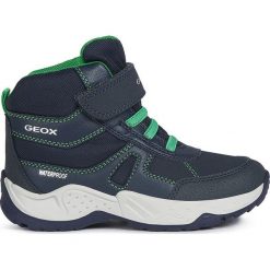 Geox - Śniegowce dziecięce. Czarne śniegowce chłopięce Geox, na zimę, bez zapięcia. Za 329,90 zł.