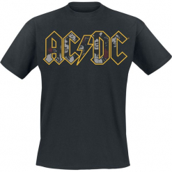AC/DC Highway To Hell Logo T-Shirt czarny. Czarne t-shirty męskie z nadrukiem marki AC/DC, xl, z okrągłym kołnierzem. Za 74,90 zł.