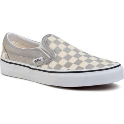 Tenisówki VANS - Classic Slip-On VN0A4U38WS31 (Checkerboard) Silvertrwht. Szare półbuty damskie Vans, bez wzorów, z gumy, bez zapięcia. Za 299,00 zł.