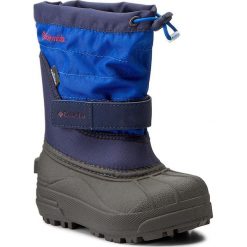 Śniegowce COLUMBIA - Childrens Powderbug Plus II BC1326 Collegiate Navy/Chili 464. Niebieskie buty chłopięce zimowe marki Columbia, na zimę, bez zapięcia. W wyprzedaży za 189,00 zł.