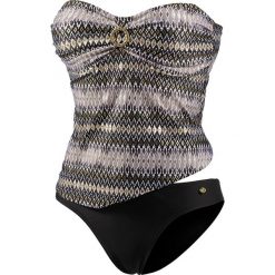 Bikini: Tankini w kolorze czarno-złoto-szarym