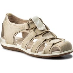 Sandały GEOX - D Sand.Vega D D62R6D 0EK15 C5016 Beige. Brązowe sandały dziewczęce Geox, z materiału. Za 369,00 zł.