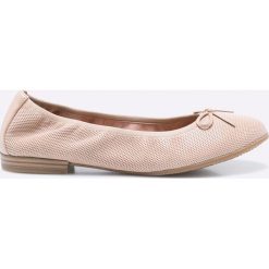 Tamaris - Baleriny. Czerwone baleriny damskie marki Tamaris, z materiału. W wyprzedaży za 159,90 zł.