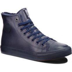 Trampki BIG STAR - BB174319 Navy. Niebieskie półbuty męskie BIG STAR, bez wzorów, z gumy, eleganckie, bez zapięcia. Za 119,00 zł.