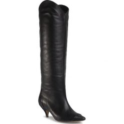 Kozaki L37 - Fashionably Late AN54S29 Black. Czarne kozaki damskie L37, na lato, ze skóry, bez obcasa, bez zapięcia. Za 999,00 zł.
