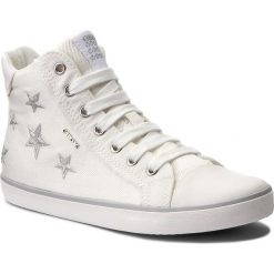 Trampki dziewczęce: Trampki GEOX – J Kilwi G. C J82D5C 00010 C1000 S White