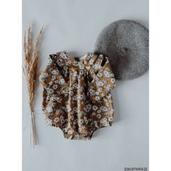 Rampers Golden Meadow. Body niemowlęce Pakamera, bez wzorów, z bawełny, bez rękawów. Za 139,00 zł.