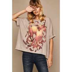 Medicine - T-shirt By Lenka Simeckova. Szare bluzki damskie MEDICINE, s, z nadrukiem, z bawełny, z okrągłym kołnierzem. Za 59,90 zł.