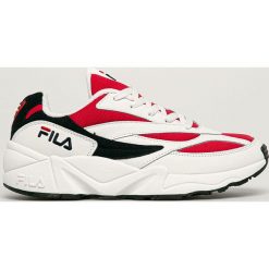 Fila - Buty Venom 94 low. Białe sneakersy męskie Fila, z okrągłym noskiem, na sznurówki. W wyprzedaży za 199,90 zł.